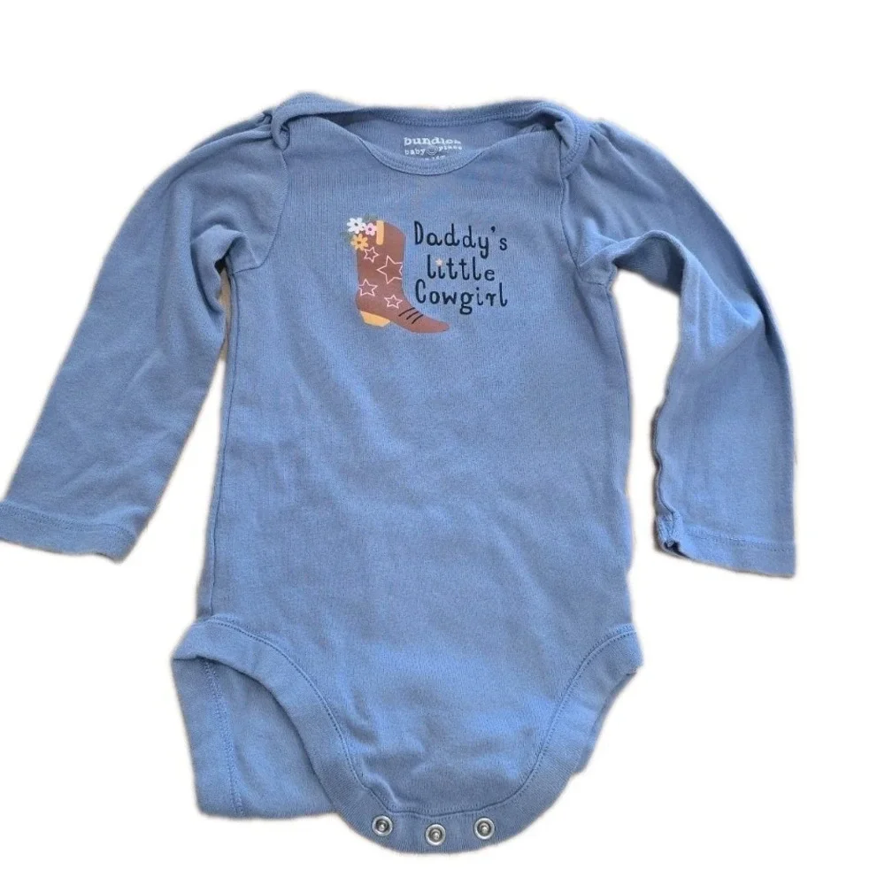 NWOT The Children's Place Baby Girls Cowgirl Bodysuit 3-Pack 100% Cotton RTL $30